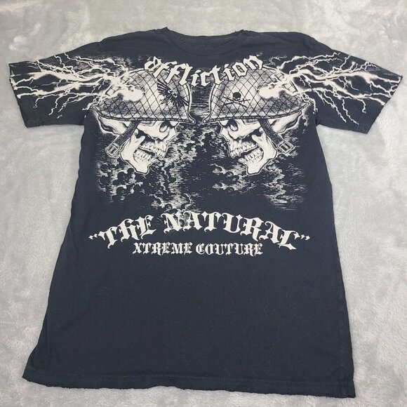 Vtg Y2K Affliction‎ Signature Series Randy Couture The Natural Large Autographed - Picture 1 of 11